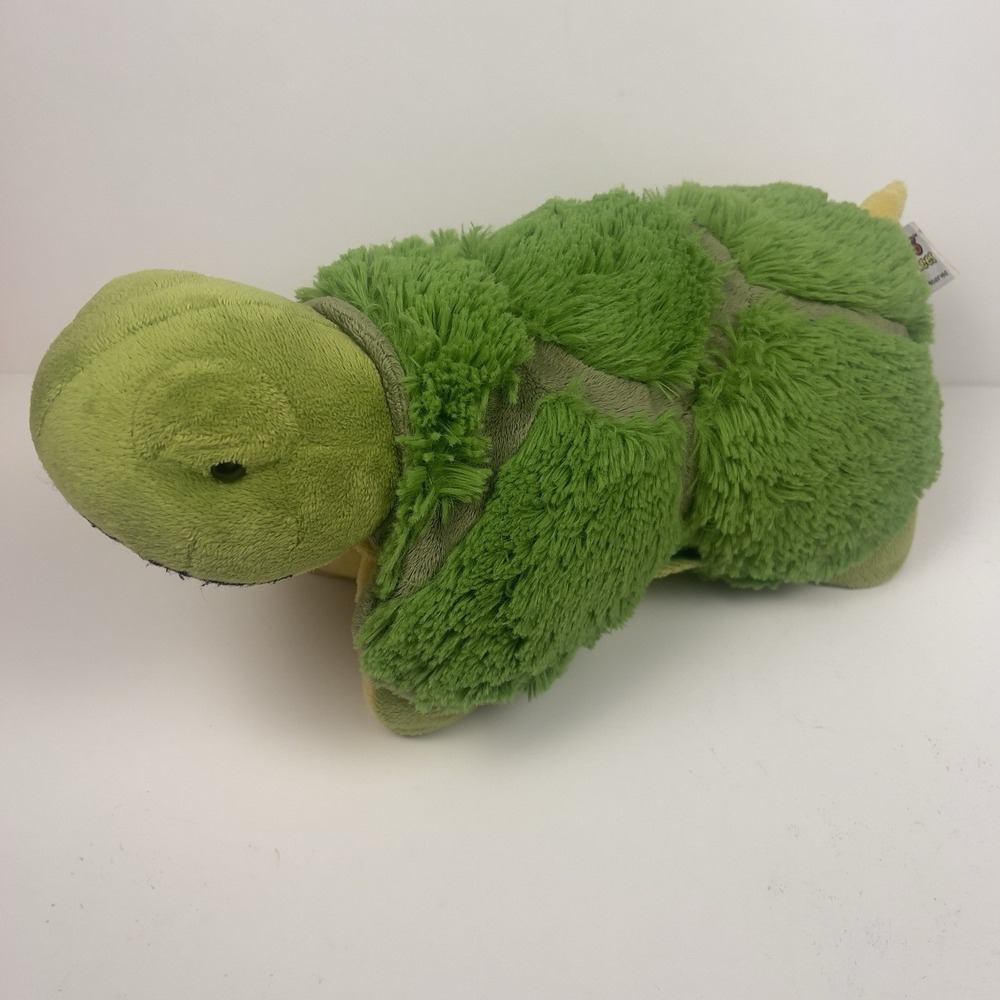 Pillow Pets Pee-Wees Green Turtle Plush Stuffed Animal Pillow 2010 Small Toy